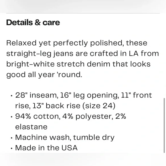 Mother “The Rambler” straight Leg Ankle Jeans. Size 32. - Picture 6 of 16